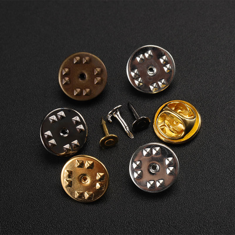 Brooch Pin Gold - 50 เซ็ต / ล็อตทองโรเดียมทองแดงเล็บ Tie Tack