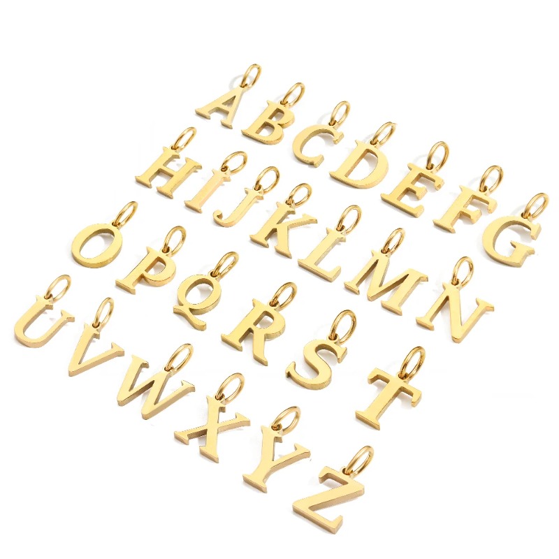 Women Accessories Name In English - ใหม่! อุปกรณ์ทำสร้อยคอตัวอักษรภาษาอังกฤษคุณภาพสูง สำหรับงาน DIY จี้ทำมือ สร้อยคอชื่อย่อ
