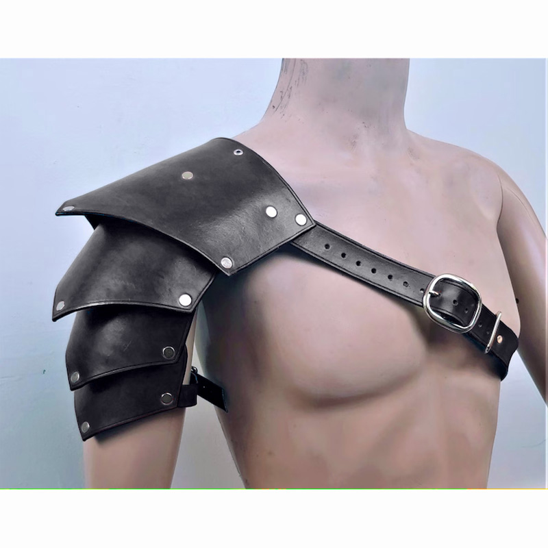 Women Knight Accessories - ชุดคอสเพลย์นักรบไวกิ้งยุคกลาง นักรบกลาดิเอเตอร์ ชุดเกราะป้องกันไหล่ ชุดโจรสลัด สไตล์สตีมพังก์ สายรัดหนัง