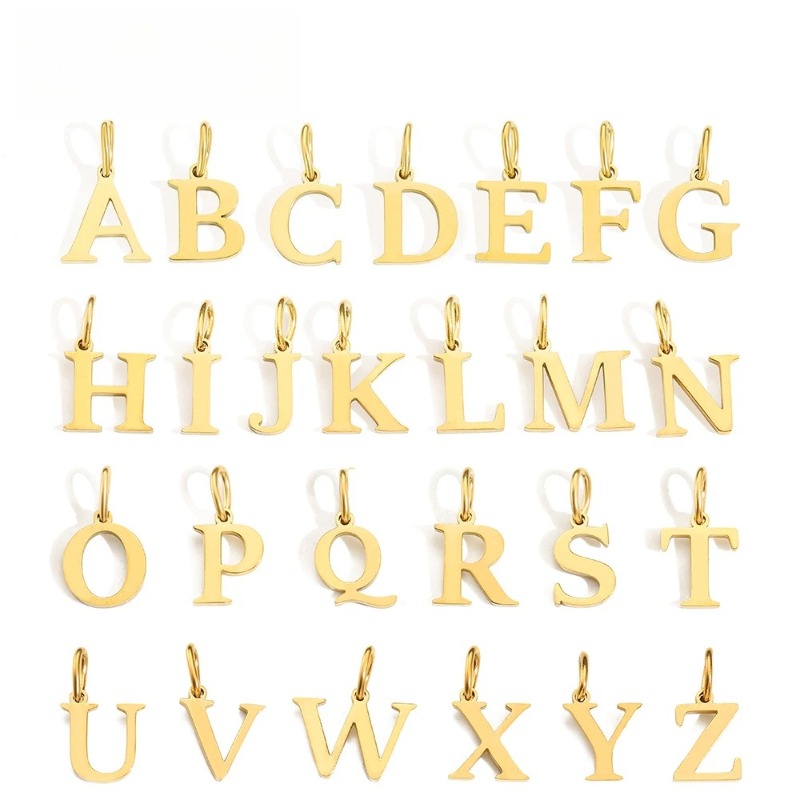 Women Accessories Name In English - สร้อยคอตัวอักษรภาษาอังกฤษ DIY อุปกรณ์ทำสร้อยคอทำมือ จี้ห้อยคอ สร้อยคอชื่อย่อ สร้อยคอชื่อ