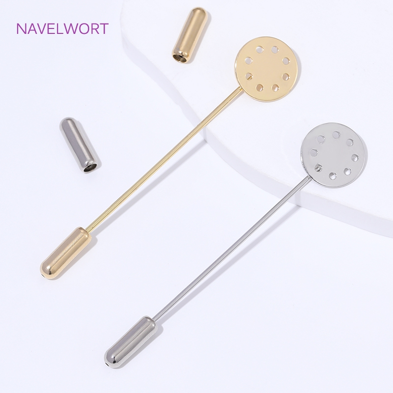 เข็มกลัดยาวชุบทอง 14K ขนาด 12  - Brooch Pin Gold บทวิจารณ์และราคา