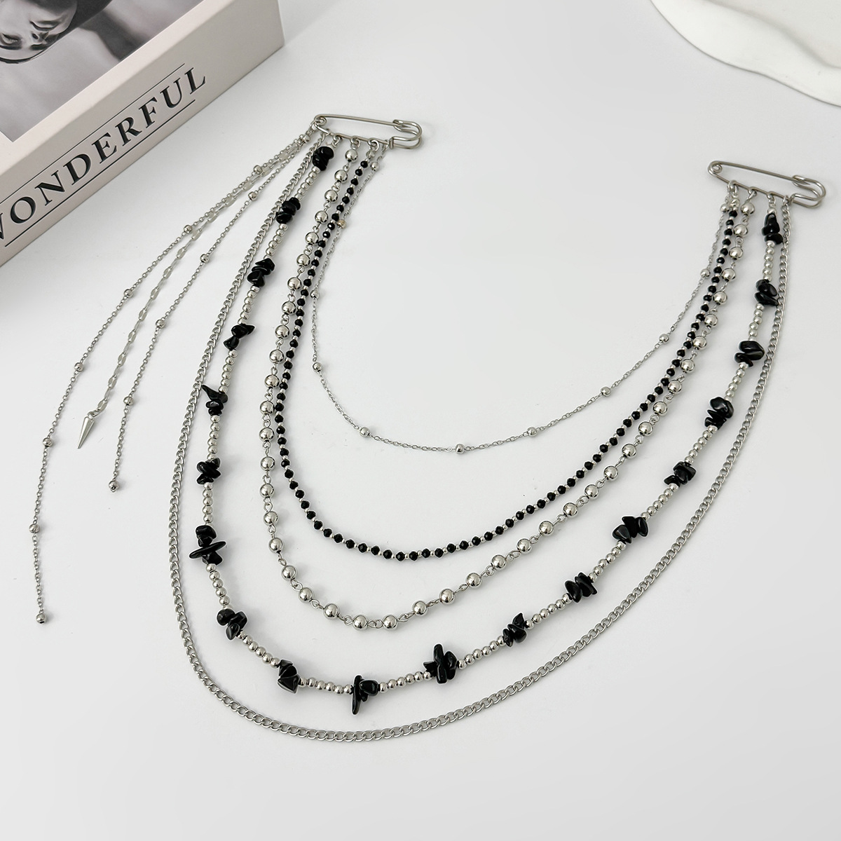 เข็มกลัดคริสตัลยาวสไตล์พังก์ฮิ - Women Accessories Jewelry บทวิจารณ์และราคา