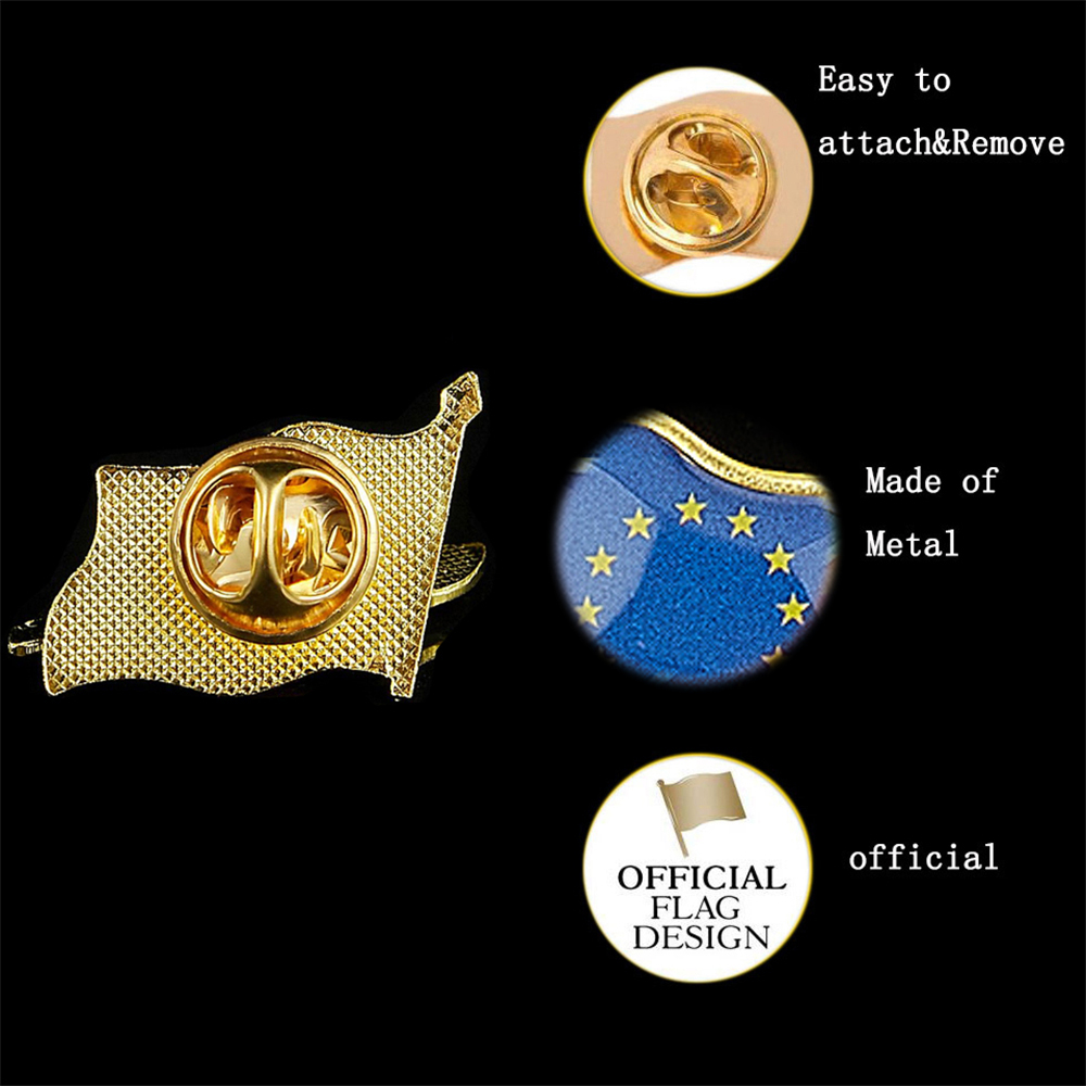 เข็มกลัดปกเสื้อลายธงชุบทองสำหร - Brooch Pin Gold บทวิจารณ์และราคา