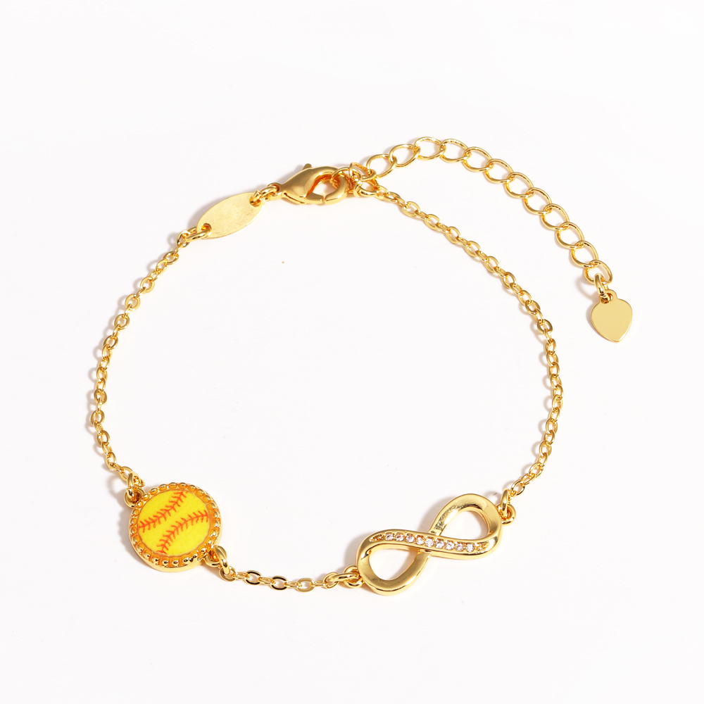 กำไลข้อมืออินฟินิตี้ลายเบสบอล/ - Women'S Volleyball Accessories บทวิจารณ์และราคา