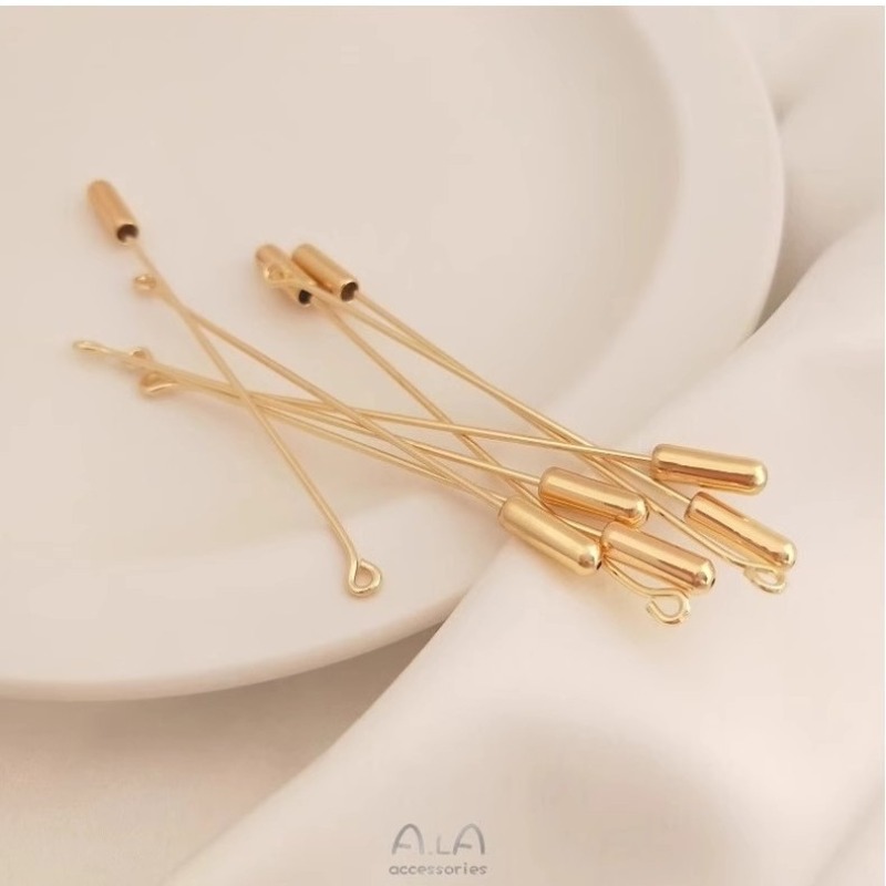 เข็มกลัดตัวอักษร 9 ตัว แบบยาว  - Brooch Pin Gold บทวิจารณ์และราคา