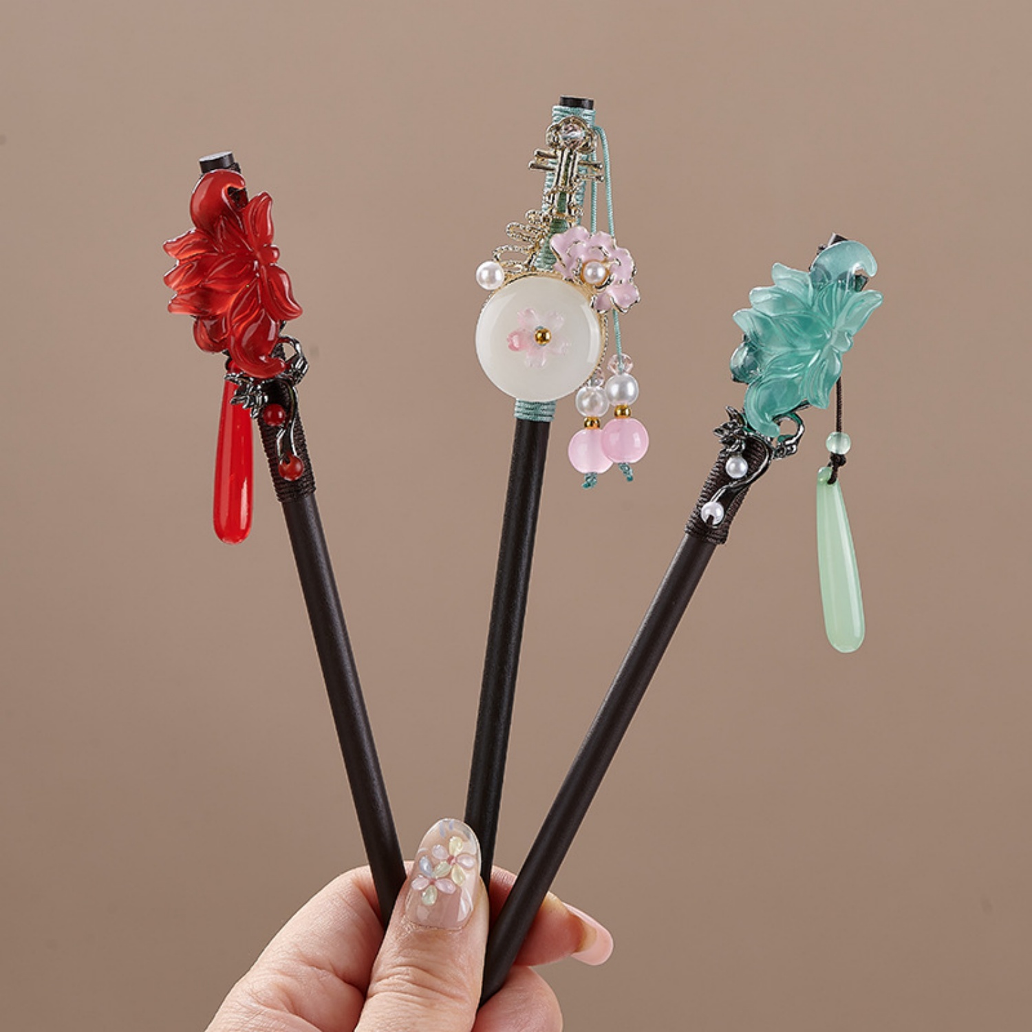 กิ๊บติดผมลายดอกไม้สไตล์วินเทจส - Women Knight Accessories บทวิจารณ์และราคา