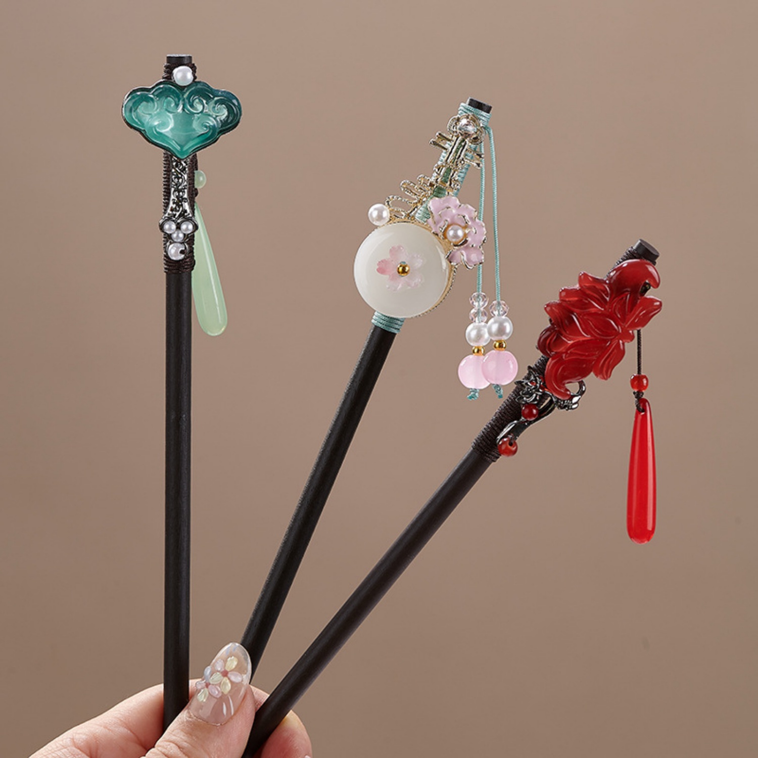 กิ๊บติดผมลายดอกไม้สไตล์วินเทจส - Women Knight Accessories บทวิจารณ์และราคา