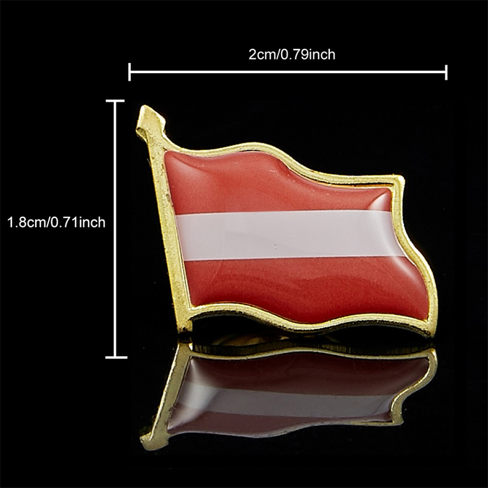 เข็มกลัด lencana PIN ธงอีพ็อกซ - Brooch Pin Gold บทวิจารณ์และราคา