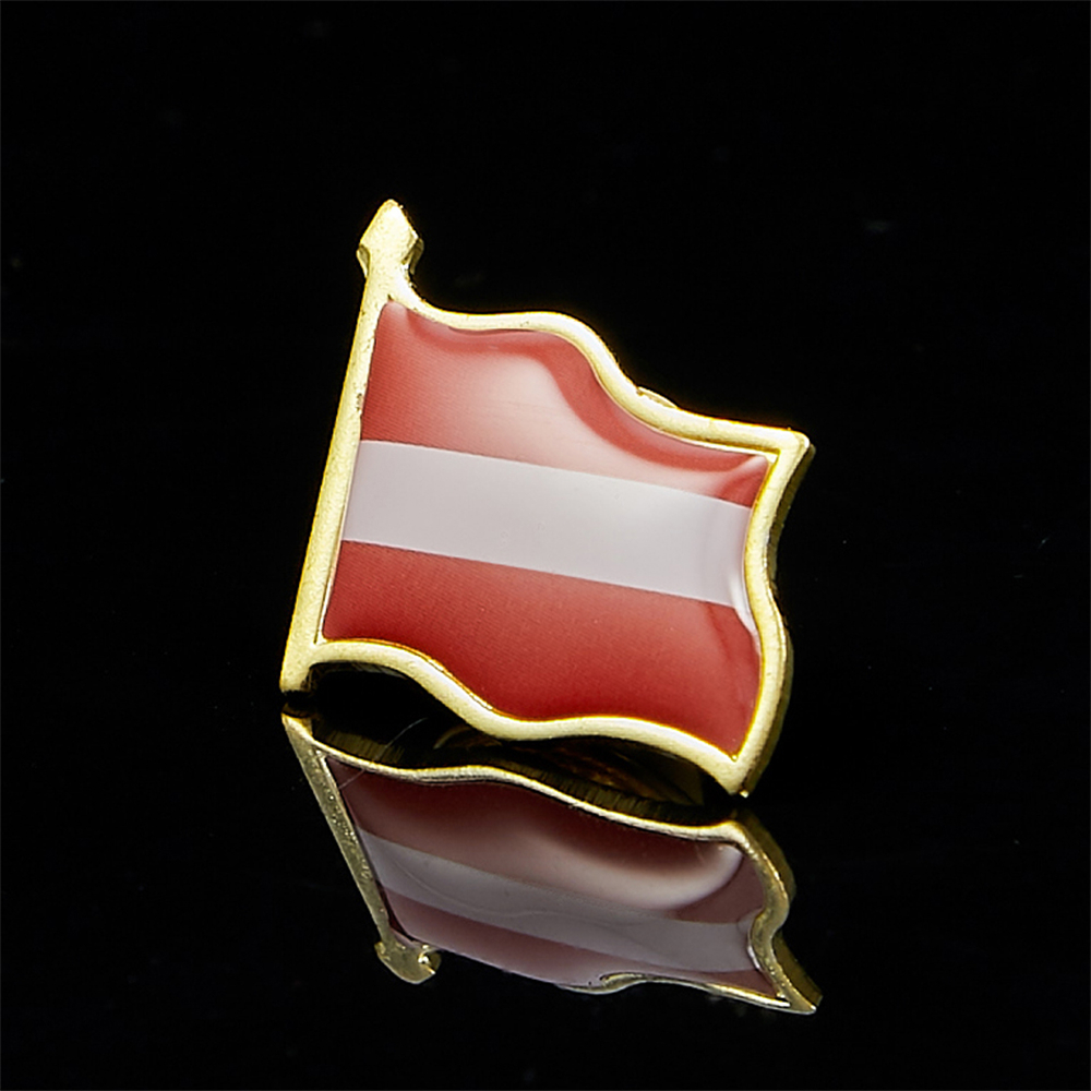 เข็มกลัด lencana PIN ธงอีพ็อกซ - Brooch Pin Gold บทวิจารณ์และราคา