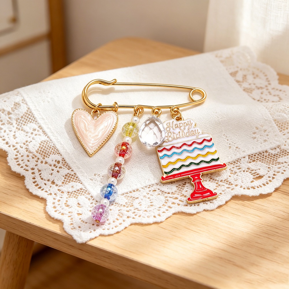 เข็มกลัดรูปเค้กวันเกิดสไตล์ Y2 - Women'S Kilt Accessories บทวิจารณ์และราคา