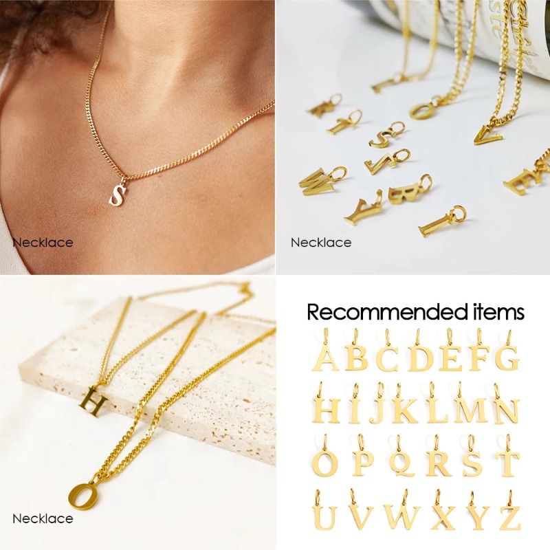 สร้อยคอตัวอักษรภาษาอังกฤษ DIY  - Women Accessories Name In English บทวิจารณ์และราคา