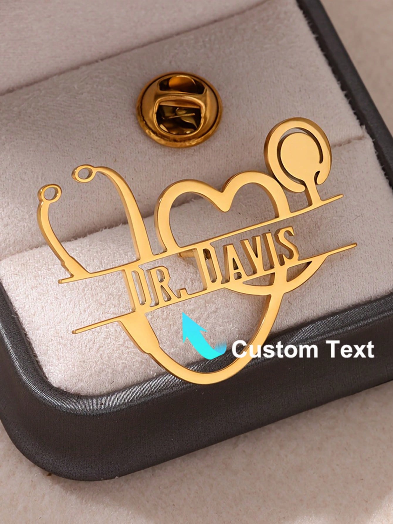 ส่วนบุคคล Vintage หูฟังหัวใจเข - Brooch Pin Gold บทวิจารณ์และราคา