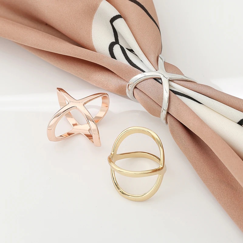 คลิปหนีบผ้าพันคอรูปทรง X แบบให - Women Accessories Holder บทวิจารณ์และราคา