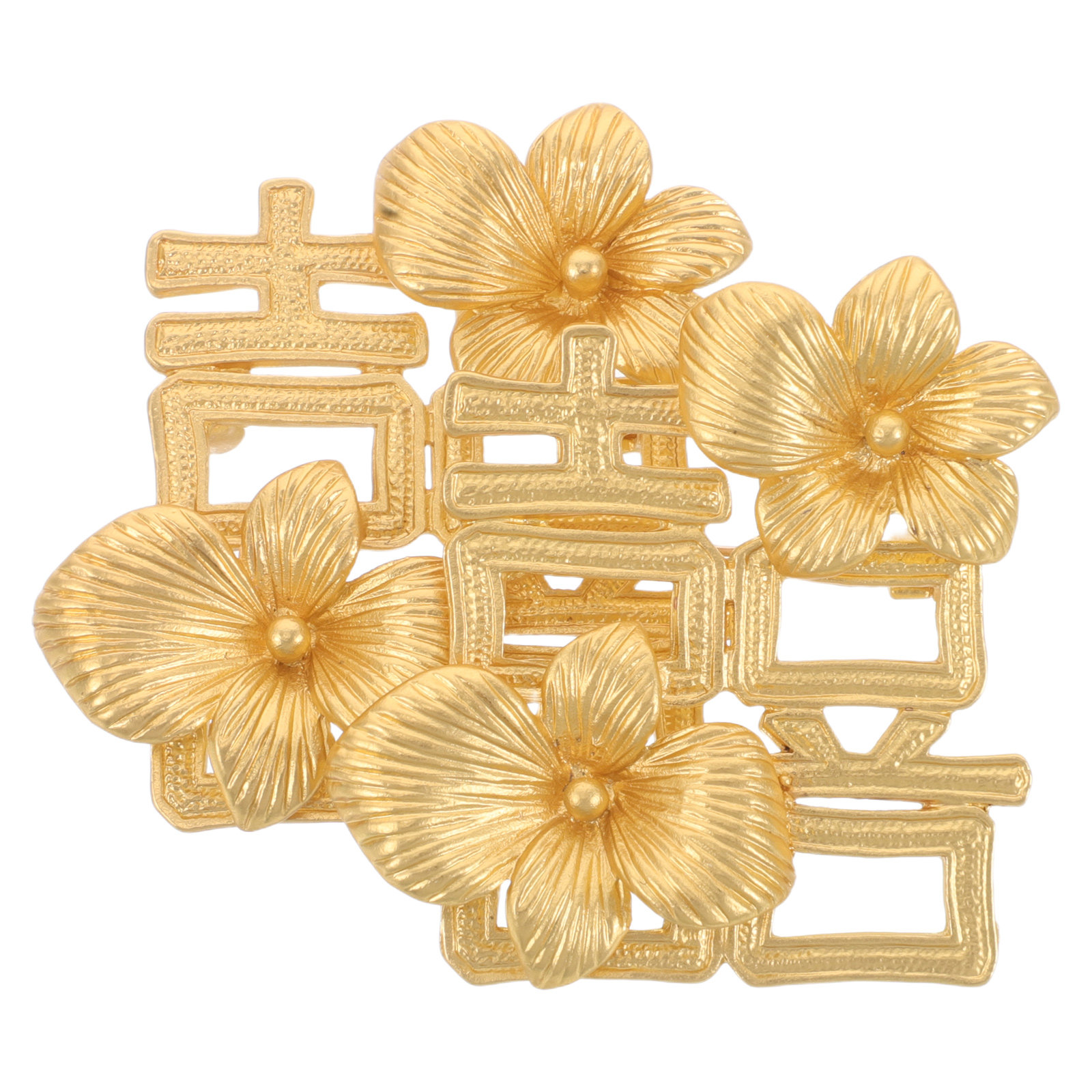 เข็มกลัดดอกไม้สีทองสำหรับงานแต - Brooch Pin Gold บทวิจารณ์และราคา